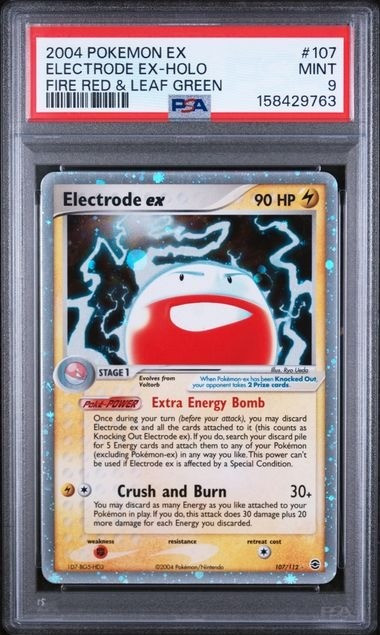 Pokemon Fire Red & Leaf Green Ultra Rare Electrode ex #107 PSA 9、ToyWiz、kayou