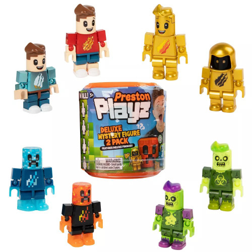 PrestonPlayz Deluxe Figure Mystery 2-Pack 2 RANDOM Figures、ToyWiz、kayou
