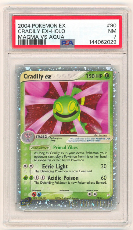 Pokemon Team Magma vs Team Aqua Cradily ex #90 PSA 7、ToyWiz、kayou