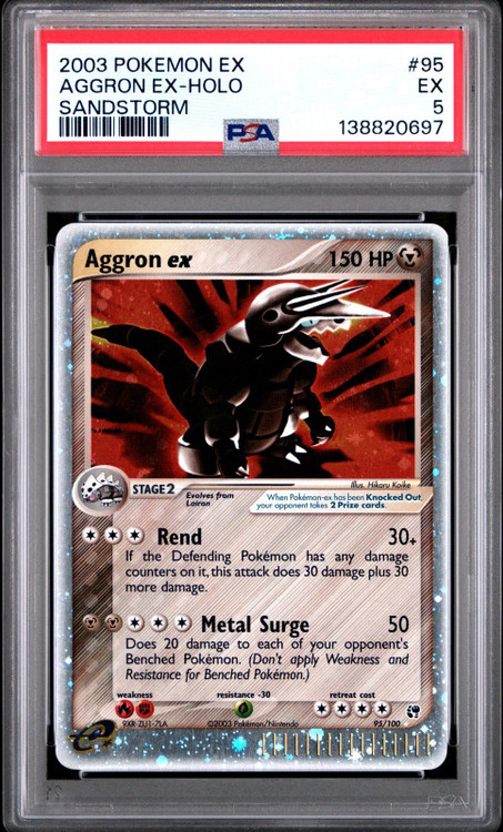 aggron ex pokemon card price 89/100 Ultra Rare Pokemon Crystal Guardians 2006 Weakness Fire 2 Resistance Grass Pokemon Sandstorm Single Card Ultra