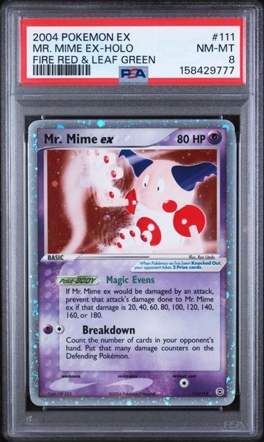 Pokemon Fire Red & Leaf Green Ultra Rare Mr. Mime ex #111 PSA 8、ToyWiz、kayou