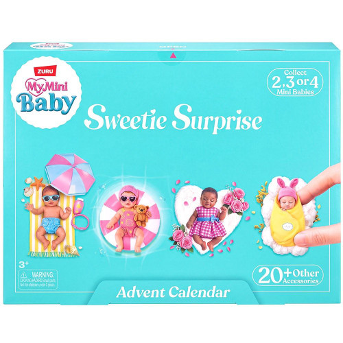 5 Surprise My Mini Baby Sweet Surprise Sweetie Surprise Advent Calendar 2, 3 OR 4 Mini Babies & 20+ Accessories、ToyWiz、kayou