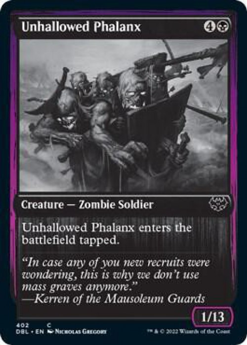 MtG Trading Card Game Innistrad: Crimson Vow Common FOIL Unhallowed Phalanx #402、ToyWiz、kayou