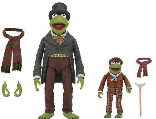 NECA The Muppets Christmas Carol Kermit as Bob Cratchit and Robin as Tiny Tim Action Figure 2-Pack Ultimate Version (Pre-Order ships December)、ToyWiz、kayou