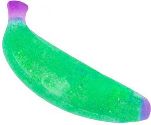 Squish Sparkle Banana GREEN Squeeze Toy、ToyWiz、kayou