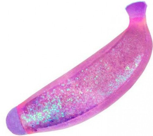 Squish Sparkle Banana PINK Squeeze Toy、ToyWiz、kayou