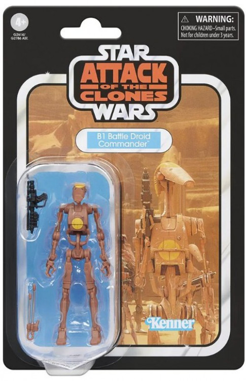Star Wars Attack of the Clones 2026 Vintage Collection B1 Battle Droid Commander Exclusive Action Figure (Pre-Order ships November)、ToyWiz、kayou