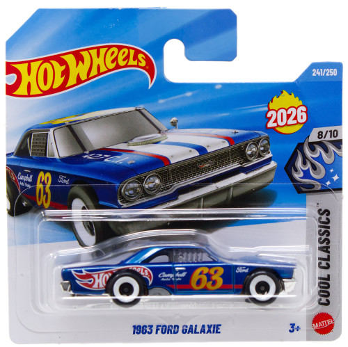 Hot Wheels Cool Classics 1963 Ford Galaxie Diecast Car、ToyWiz、kayou