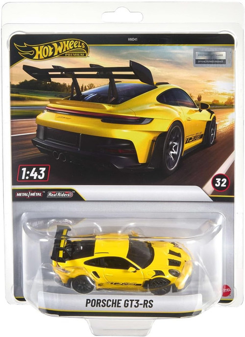 Hot Wheels Premium Real Riders Porsche 911 GT3 RS 143 Die Cast Car