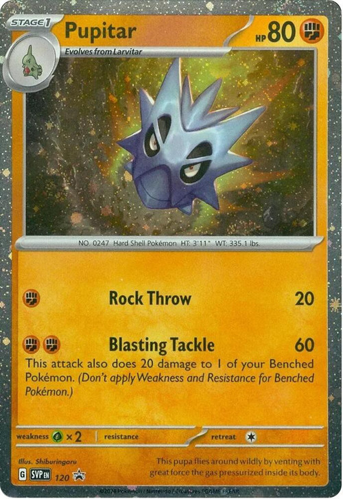 Pokemon Scarlet & Violet Surging Sparks Promo Foil Pupitar SVP120 Promo、ToyWiz、kayou