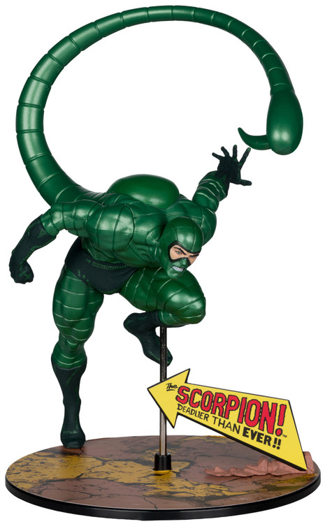 McFarlane Toys Marvel Gold Label Collection Scorpion Posed Figure with Scene、ToyWiz、kayou