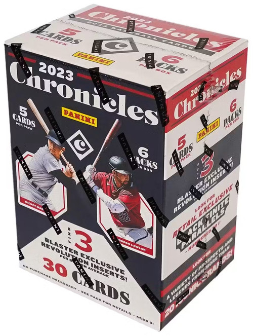 MLB Panini 2023 Chronicles Baseball Trading Card BLASTER Box 6 Packs、ToyWiz、kayou