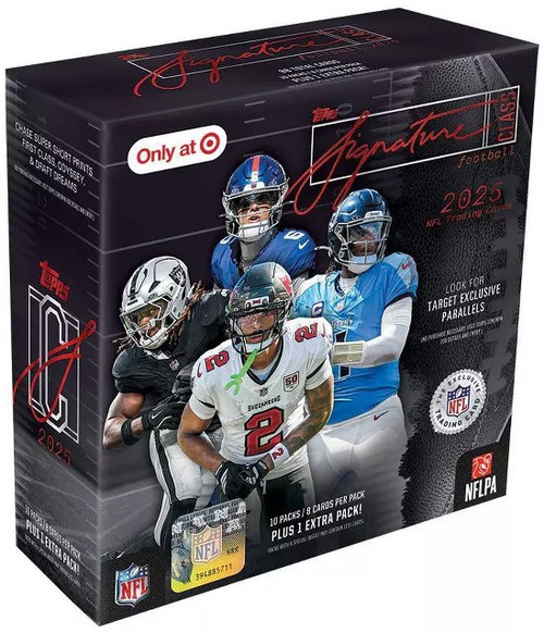 NFL Topps 2025 Signature Class Football Exclusive Trading Card MEGA Box 11 Packs、ToyWiz、kayou