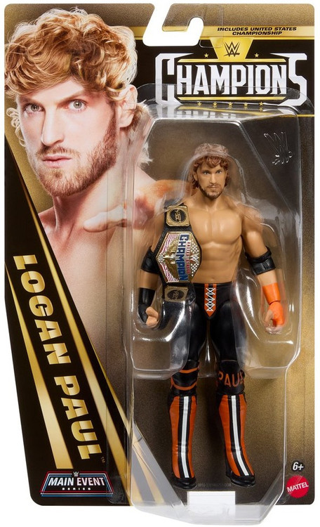 WWE Wrestling Main Event Champions Logan Paul Action Figure、ToyWiz、kayou