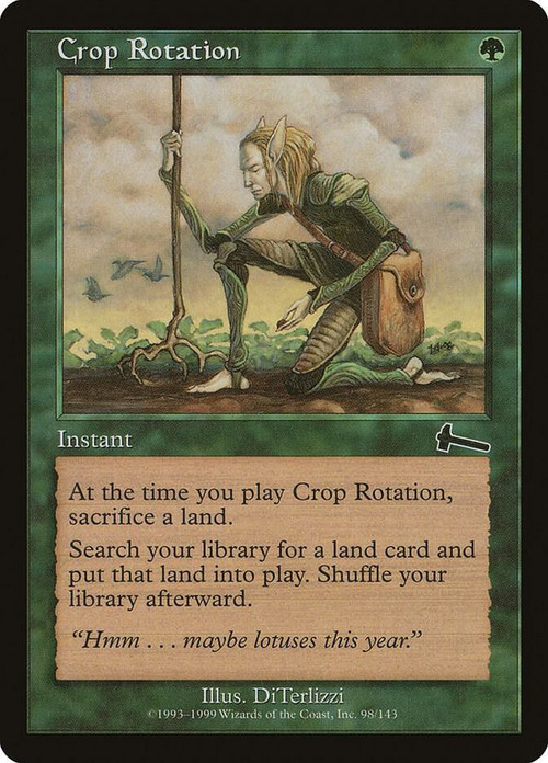 MtG Urza's Legacy Common Crop Rotation #98 Moderately Played、ToyWiz、kayou