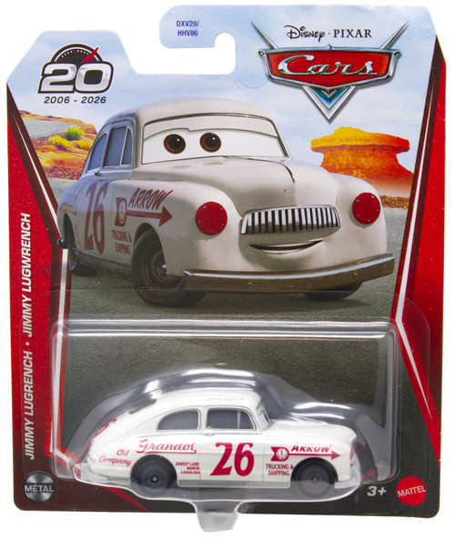 Disney / Pixar Cars 20th Anniversary Metal Jimmy Lugrench Diecast Car、ToyWiz、kayou