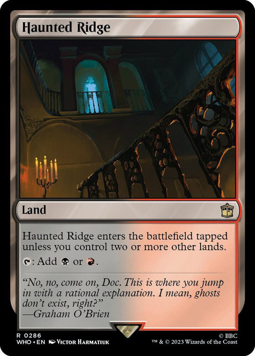 MtG Trading Card Game Universes Beyond: Doctor Who Rare Haunted Ridge #263、ToyWiz、kayou