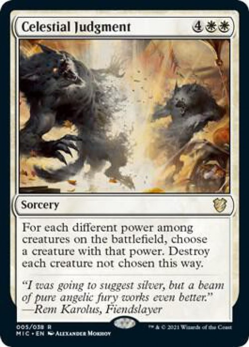 MtG Commander: Innistrad: Midnight Hunt Rare Celestial Judgment #879、ToyWiz、kayou