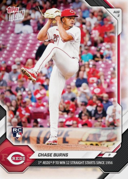 MLB Cincinatti Reds 2026 NOW Baseball Chase Burns #512 Rookie、ToyWiz、kayou