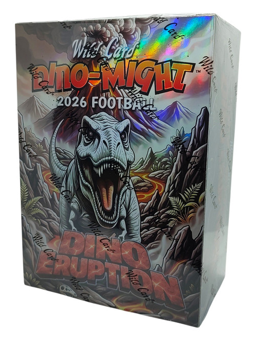 NFL Wild Card 2026 Dino-Might Football Dino Eruption Trading Card HOBBY Box 5 Encased Cards、ToyWiz、kayou