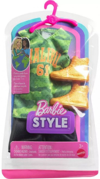 Barbie Style Green Camo Tank & Black Shorts Fashion Pack、ToyWiz、kayou