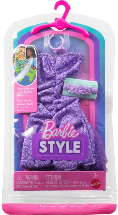 Barbie Style Purple Floral Dress Fashion Pack、ToyWiz、kayou