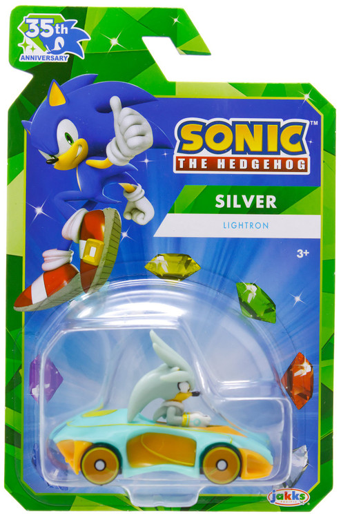 Sonic The Hedgehog 35th Anniversary Silver Diecast Vehicle Lightron、ToyWiz、kayou