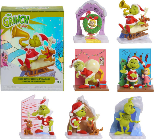 Dr. Seuss Happy Haul The Grinch Scene Setter Mystery Pack 1 RANDOM Figure、ToyWiz、kayou