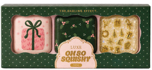 The Darling Effect Oh So Squishy Mini Luxe Classic Christmas 1.5-Inch Sugar Cube 3-Pack Gift Set 2026 Holiday Collection (Pre-Order ships December)、ToyWiz、kayou