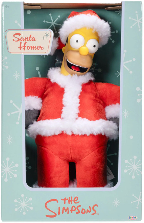 The Simpsons Santa Homer 5-Inch Plush Figure、ToyWiz、kayou