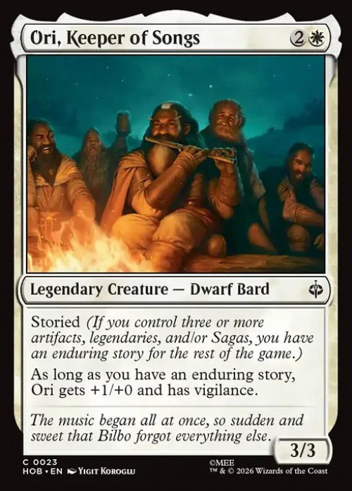 MtG The Hobbit Common Ori, Keeper of Songs #23、ToyWiz、kayou