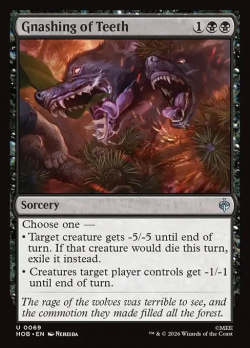 MtG The Hobbit Uncommon Gnashing of Teeth #69、ToyWiz、kayou