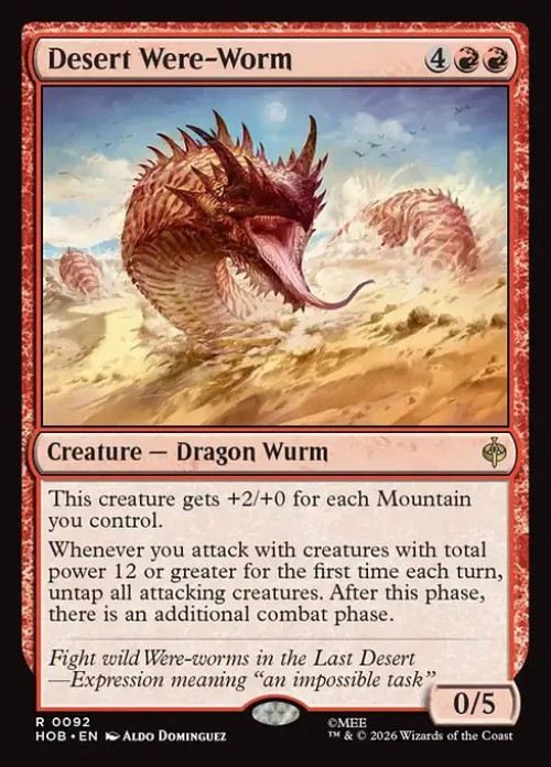 MtG The Hobbit Rare Desert Were-Worm #92、ToyWiz、kayou