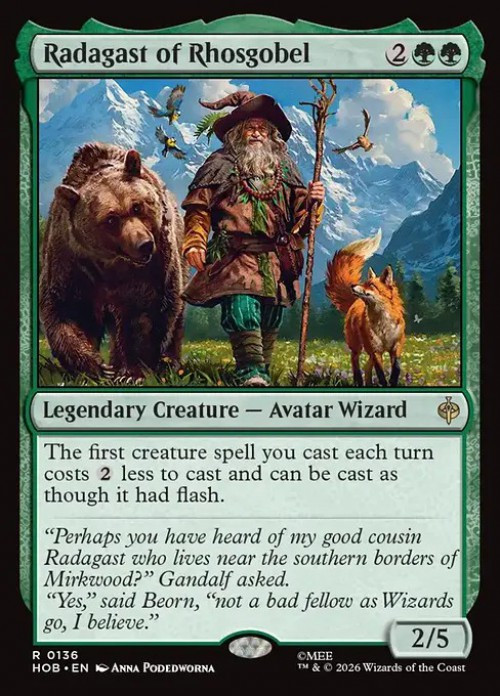 MtG The Hobbit Rare Radagast of Rhosgobel #136、ToyWiz、kayou