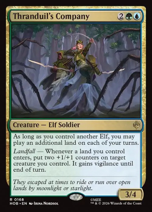 MtG The Hobbit Rare Thranduil's Company #168、ToyWiz、kayou