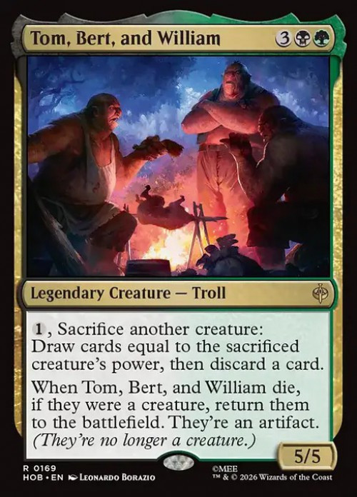 MtG The Hobbit Rare Tom, Bert, and William #169、ToyWiz、kayou