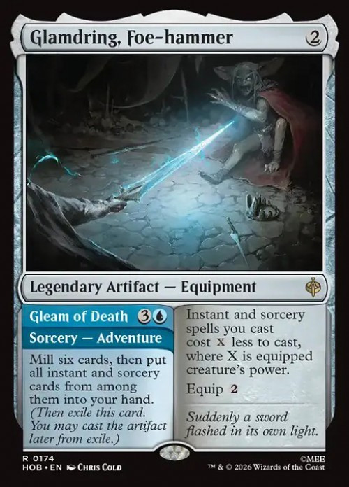 MtG The Hobbit Rare Glamdring, Foe-hammer // Gleam of Death #174、ToyWiz、kayou