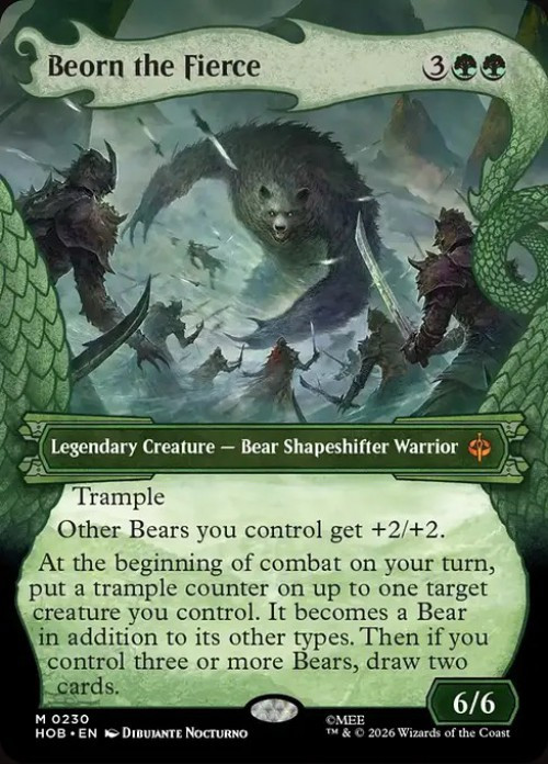 MtG The Hobbit Mythic Rare Beorn the Fierce #230 Dragon Hoard Frame、ToyWiz、kayou