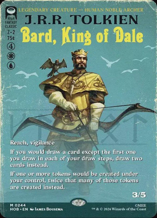 MtG The Hobbit Mythic Rare Bard, King of Dale #244 Book Cover、ToyWiz、kayou