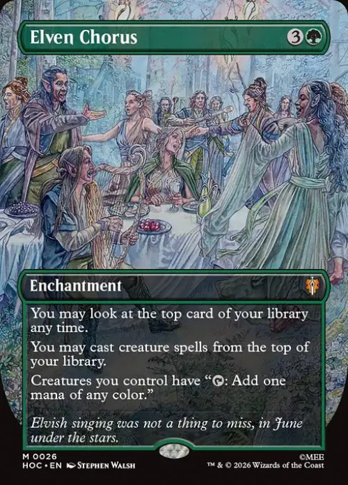 MtG The Hobbit Eternal Mythic Rare Elven Chorus #26 Classic Artist、ToyWiz、kayou