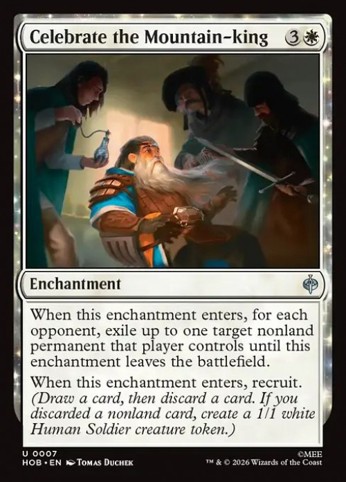 MtG The Hobbit Uncommon FOIL Celebrate the Mountain-king #7、ToyWiz、kayou