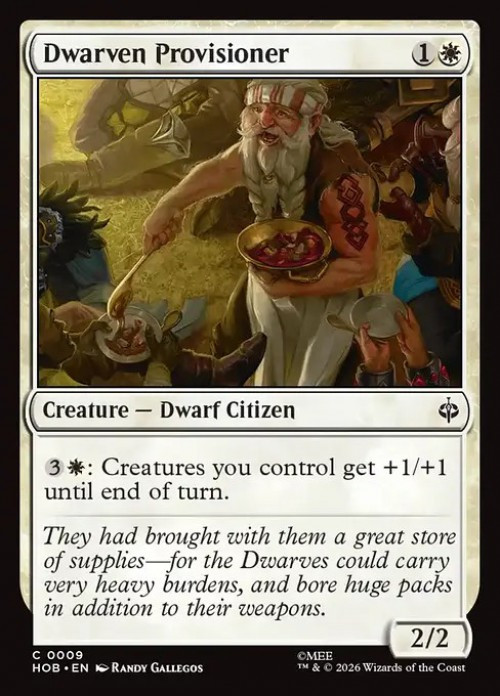 MtG The Hobbit Common FOIL Dwarven Provisioner #9、ToyWiz、kayou