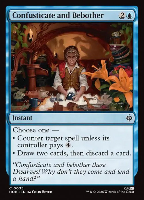 MtG The Hobbit Common FOIL Confusticate and Bebother #35、ToyWiz、kayou