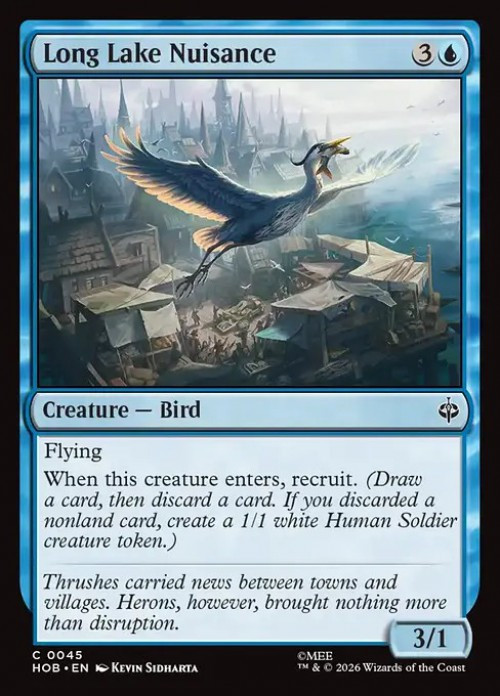MtG The Hobbit Common FOIL Long Lake Nuisance #45、ToyWiz、kayou