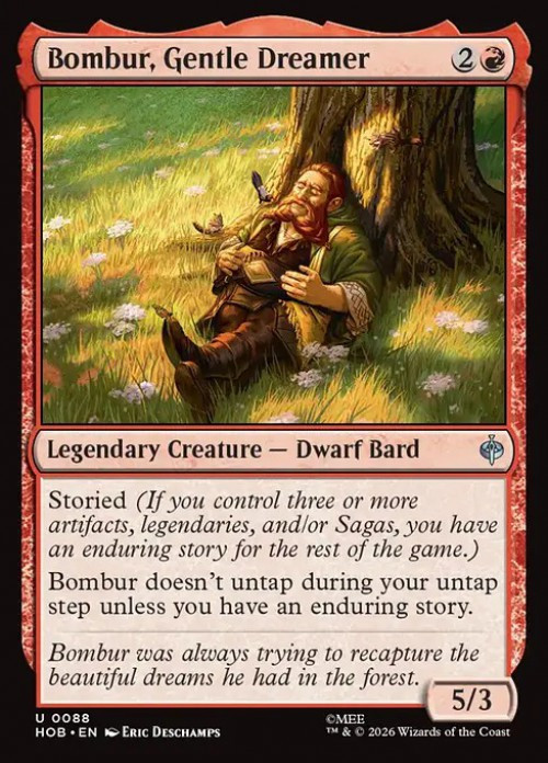 MtG The Hobbit Uncommon FOIL Bombur, Gentle Dreamer #88、ToyWiz、kayou