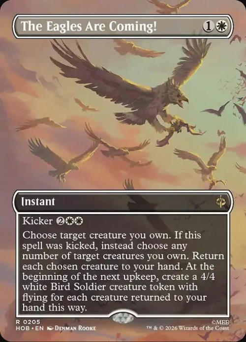 MtG The Hobbit Rare The Eagles Are Coming! #205 Borderless Scene FOIL、ToyWiz、kayou