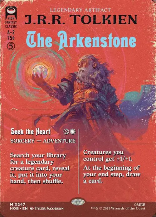 【ブックカバー】アーケン石/The Arkenstone【サージ・Foil】 Magic The Gathering The Hobbit Single Card Mythic Rare The