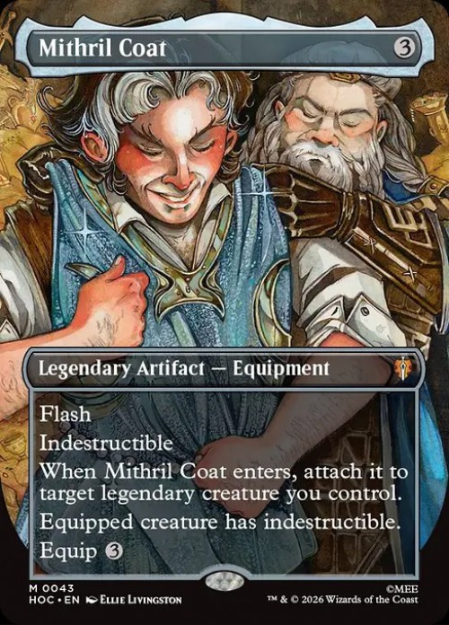 MtG The Hobbit Eternal Mythic Rare Mithril Coat #43 Classic Artist FOIL、ToyWiz、kayou