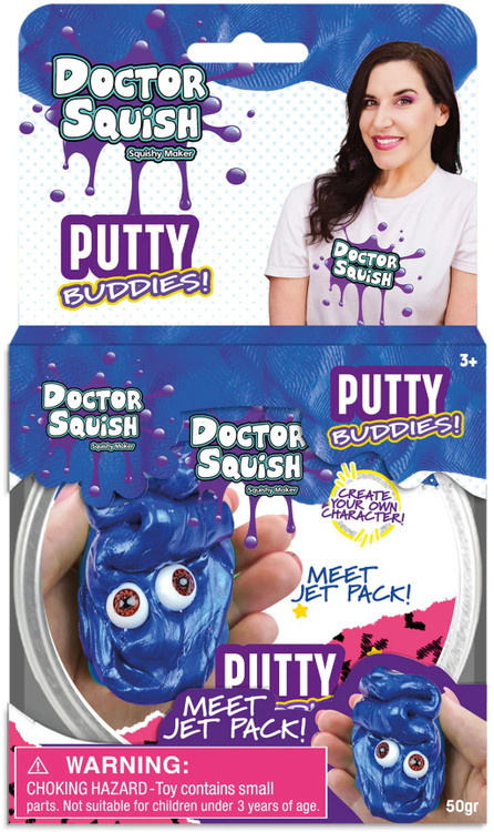 Doctor Squish Putty Buddies Jet Pack 1.76 Oz Putty、ToyWiz、kayou