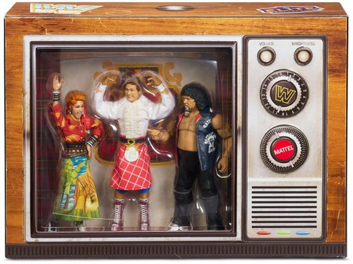 WWE Wrestling Elite Collection Rock N Wrestling Connection Exclusive Action Figure 3-Pack Rowdy Roddy Piper, Cyndi Lauper, Captain Lou Albano、ToyWiz、kayou